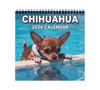 Calendario de pared 2026 con temática de perros, planificador familiar de enero a diciembre, divertido calendario de planificación 2026, calendario de pared 2026 para el hogar, dormitorio, escuela