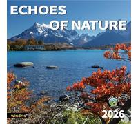 Calendario de pared 2026, de julio de 2025 a diciembre de 2026, calendario de pared ecos de la naturaleza, 30,5 x 61 cm abierto, página completa de meses, papel grueso y resistente para regalo