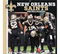 Calendario de pared 2026 de la NFL, 30 x 60 cm, Nueva Orleans Saints