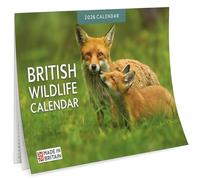 Calendario de pared 2026 de vida silvestre británica para amantes de la naturaleza, calendario del Reino Unido, tamaño A3, vista mensual, cuenta con 12 imágenes de alta resolución, regalos de