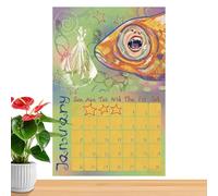 Calendario de Pared 2026 | Divertido Pintado Planificador Diario Semanal - Año Del Caballo 2026 Calendario De Pared 12 Meses - Para Decoración Hogar Oficina Escuela Familiar Planificación De Citas Año