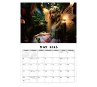 -Calendario de pared 2026 - El año | Planificador mensual mágico del mundo de cuentos de hadas | Arte mítico de fantasía para decorar el hogar, oficina, dormitorio, estudio y dormitorio (Jan 2026-Jan