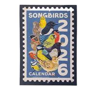 Calendario De Pared 2026 | Ilustraciones De Pájaros Sobre El Tema De La Naturaleza - Calendario Retro 2026 Aves Ilustradas | Para Habitación Escuela Trabajo Apartamento Dormitorio Hotel Sala De Clase