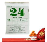 Calendario de pared 2026, papel de 26 x 19 x 2 cm, planificador de pared, gráfico anual 2026, calendario del año del caballo de 365 días para programar citas, académico laminado grande, para casa