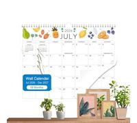 Calendario De Pared 2026 | Planificador 18 Meses De Julio De 2026 A Diciembre 2027 - Calendario De Pared De Escritorio - Para Organización Fácil, Planificación, Lectura, Tareas Escolares, Oficina En