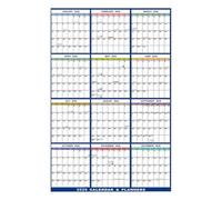Calendario de pared 2026: planificador mensual borrable plegable, horario anual, tabla de borrado en , gran decoración de pared de planificación | Calendarios versátiles para estudiantes y