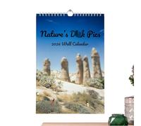 Calendario de pared 2026, planificador mensual, decoración del hogar, calendario anual de pared de 12 meses, para sala de estar, dormitorio, cocina, agenda, familia, adultos, compañeros de trabajo