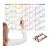 Calendario de pared 2026 | Programa anual de escritura regular semanal - Calendario grande con decoración para todo - Para casa, oficina, escuela, profesor, estudiante, familia, trabajo,