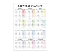 Calendario de Pared 2027 12 Meses Planificación Anual Grande de Hábitos | Calendario Enero 2027 hasta Diciembre Para Hogar Trabajo Profesores Mamá Aula Escolar Docente Oficina