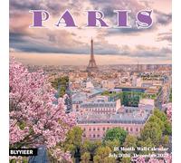 Calendario de pared 2027, calendarios mensuales de París, planificador familiar, organizador para el hogar y la oficina