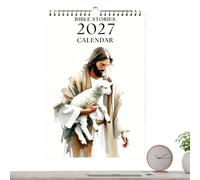 Calendario de Pared 2027 Historias Bíblicas Cristianas enero-diciembre 2027