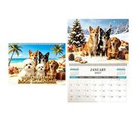 Calendario de Pared 2027 y adorable planificador mensual con perros para 12 | Calendario anual A4 de perro para el año 2027 para la Programación, Organización y Planificación en Oficina,