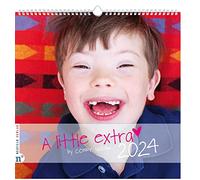Calendario de pared A little extra 2024: fotografías de niños y adolescentes con síndrome de Down (A little extra: by Conny Wenko)