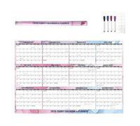 Calendario de pared anual 2026 - Programa con papel grueso para escribir - Calendario de pared mensual, para planificación del hogar, escuela, oficina, salón, dormitorio de biblioteca