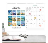 Calendario de pared - Calendario semanal con función de planificación, herramienta de programación diseño estético divertido para familia amigos dormitorio niños aula decoración del apartamento