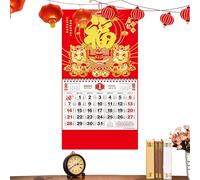 Calendario de pared chino 2025, calendario del año de la serpiente, calendario lunar chino 2025, calendario de pared de festival de primavera, calendario chino tradicional, decoración del año de la