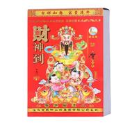 Calendario de pared chino tradicional 2026 con páginas rasgables para planificación diaria y programación de viajes de boda, días auspiciosos