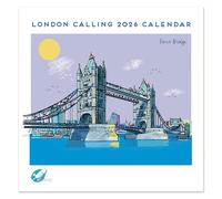 Calendario de pared cuadrado de 2026 London Calling