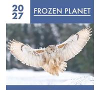 Calendario de pared cuadrado de Frozen Planet 2027, organizador de animales de invierno