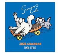 Calendario de pared cuadrado de Simon's Cat 2026, diseño mensual Portico Designs Ltd