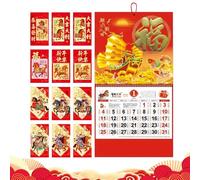 Calendario de pared de 12 meses | Planificador de gestión del tiempo, Agenda anual de pared por mes | Para oficina, escuela, hogar, regalo para adultos