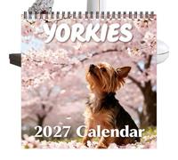 Calendario de pared de 145 g, 12 meses de diversión con diseño de perro en | Calendario de pared 2027 de 145 g para hogar, oficina, escuela, aula, dormitorio familiar, planificación, profesor, trabajo