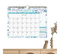 Calendario de pared de bloque grande 2025, planificador de año de papel grueso con vacaciones, listas de tareas y áreas de notas, ideal para uso en casa y oficina, sigue tus appointments y tareas