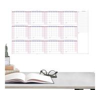 Calendario de pared de borrado en seco | 86.9 x 152.4 cm, pizarra blanca mensual, recordatorio de planificador de pared, calendario grande borrable para organización, entrenamiento, planificación del
