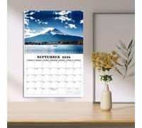 Calendario De Pared De Paisajes 2026 - Calendario De Planificación Mensual Con Escenarios Mundiales 2026 - Planificador Diario Con Impresionantes Vistas Para Escuela Oficina Hogar Dormitorio