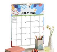 Calendario de pared - Diseño de 12 meses, planificador académico de pared, vista mensual grande, programación para escribir, organizador colgante + hogar, oficina, planificación del aula