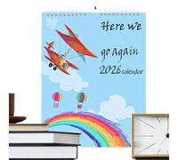 Calendario De Pared Divertido 2026, Calendario De Pared Para Planificar Citas 2026, Decoración Divertida para Mujeres con Ánimo Cotidiano en Hogar Dormitorio Oficina