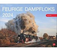 Calendario de pared especial 2024 con 12 fotos de ensueño de locomotoras de gran alcance. Calendario de fotos 2024. 44 x 34 cm.