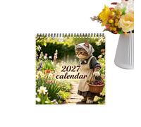 Calendario De Pared Gatos 2027 Planner Gatos De La Vida Rural Decoración | Calendario Rústico 12 Meses para Granja Apartamento Sala de estar Oficina Estudio Estudio Escuela Clase Dormitori