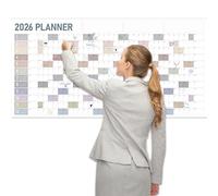 Calendario de pared grande 2024-2025, planificador de 12 meses de julio de 2024 a junio de 2025, calendario horizontal colorido con papel de calidad para escuela, oficina, hogar