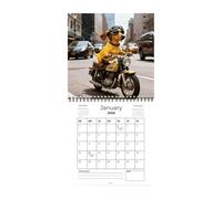 Calendario de pared - Herramienta de planificación mensual y organización para perros de 12 meses - Agenda canina anual de pared | Para hogar, oficina, cocina, sala de estar, nevera reunión dormitorio