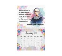 Calendario de pared inspirador 2026 para mujer, calendario femenino 2026 para decoración de pared del hogar, estilo B