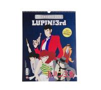 Calendario de pared Lupin III 2026 - Calendario de pared oficial con ilustraciones originales de anime, 12 meses, ideas de regalo Fan Manga