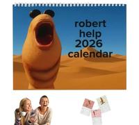 Calendario de pared Marcus the Worm 2026, divertido regalo meme de VR Chat, planificador de vacaciones, para gamers y fans de los memes, para el hogar o la oficina (1pcs)