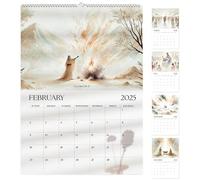 Calendario de pared mensual | Calendario 2026 con hermosos paisajes,Planning Colgable Decoración de pared para reuniones diarias Escuela Oficina Hogar Familiar Aula