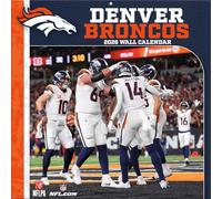 Calendario de pared NFL 2026, 30 x 60 cm, Denver Broncos