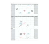 Calendario de pared - Papel 160 x 116,8 cm | Gran planificador borrable en con rotuladores | Material escolar reutilizable para frigorífico, estudio en casa, aula