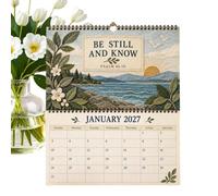 Calendario de Pared para 2027 Planificador familiar mensual de 12 meses | Calendario Pared 2027 12 Meses Para Trabajo, Apartamento, Dormitorio, Hotel, Aula, Sala de Oración y Hogar