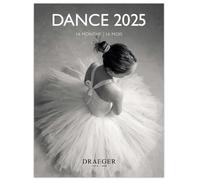 Calendario de pared pequeño 14 x 18 cm 2025 - Septiembre 2024 a diciembre de 2025 - Danza