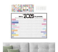 Calendario de pared | Planificador anual grande 2026 - Calendario familiar, para niños, escuela, dormitorio, cocina, aula, profesor, familia