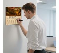 Calendario de pared - planificador de pared mensual | gráfico de año 2026 | Calendario de calamar de 12 meses 2026 para pared | Organizador colgante para realizar un seguimiento de aniversarios y