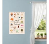 Calendario de pared, planificador mensual 2026, decoración del hogar, calendario de pared y escritorio de papel grueso, seguimiento de fecha límite y tareas pendientes, diseño de recordatorio de