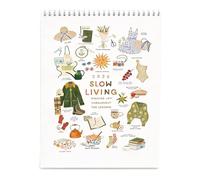 Calendario de Pared Slow Living 2026, Planificador Ilustrado de Listas de Deseos con Arte de Temporada, Calendario Mensual de Actividades Estético para Decoración de Hogar, Oficina y Cocina (1pcs)