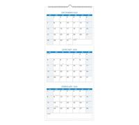 Calendario de pared vertical: planificador anual 2025 2027, calendario grande de 3 meses, resumen de citas, tablero de planificación de gestión del tiempo | Planificador mensual vertical 2025 2027 par