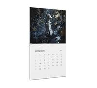 Calendario de perro 2026, lindo planificador mensual divertido, calendario de pared de animales de 8.86 pulgadas con ilustraciones coloridas de perros, planificador mensual con espacio para escribir