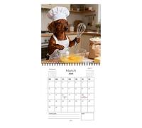 Calendario de perro 2026, suministros de planificación de 12 meses, calendario de pared de 8.25 pulgadas con diseño mensual, papelería de ilustración de animales, mensual con diseño